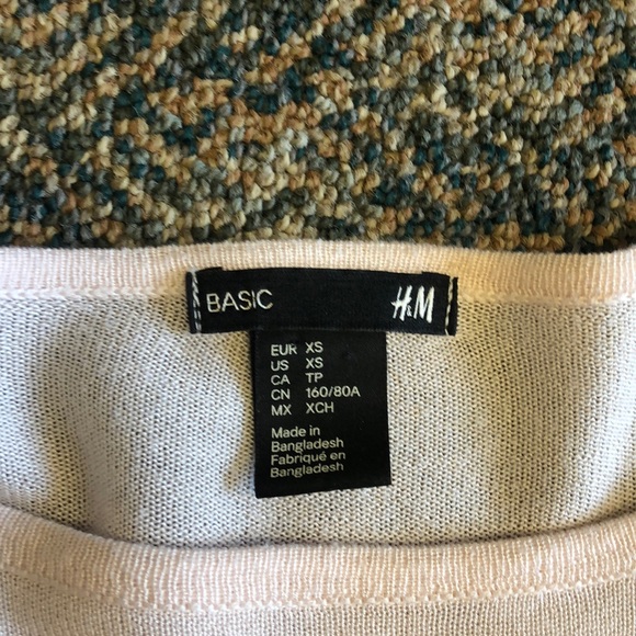 H&M basics blush pink long sleeve - Picture 2 of 6